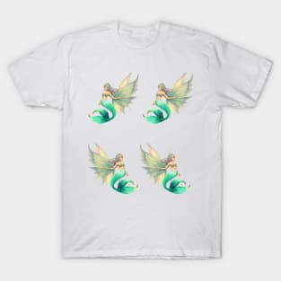 Green little Sirenas and Mermaids T-Shirt